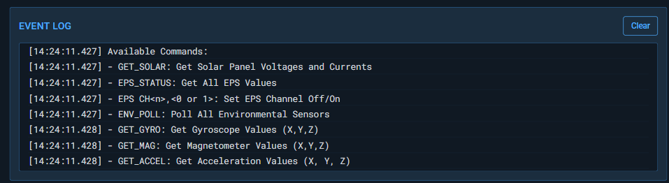 All Commands Output in Event Log